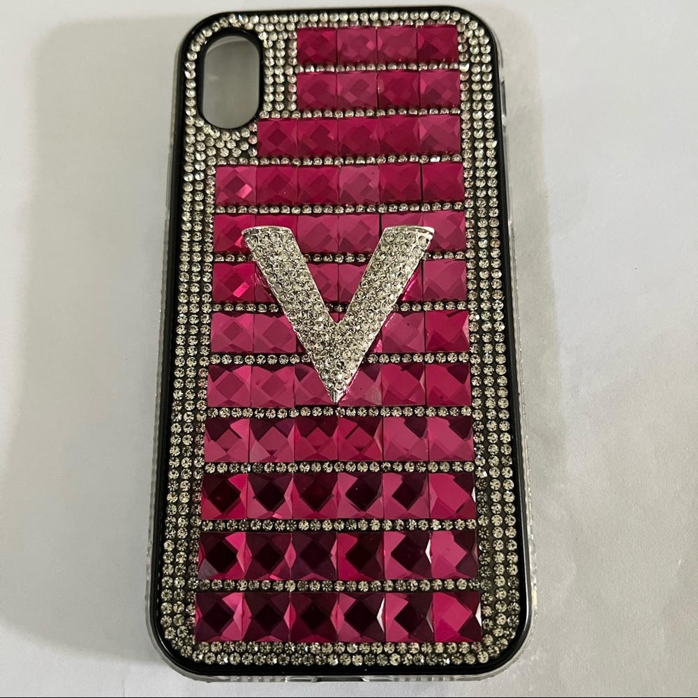Pink glitter Apple IPhone XR phone case